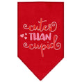 Load image into Gallery viewer, Pet and Dog Bandana Screen Printed, "Cuter Than Cupid"