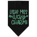 Load image into Gallery viewer, Pet and Dog Bandana Screen Printed, "Little Miss Lucky Charm"