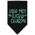 Load image into Gallery viewer, Pet and Dog Bandana Screen Printed, "Little Miss Lucky Charm"