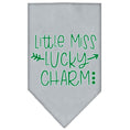 Load image into Gallery viewer, Pet and Dog Bandana Screen Printed, "Little Miss Lucky Charm"
