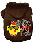 Load image into Gallery viewer, Pet, Dog & Cat Hoodie Screen Printed, "Chicks Dig Me"