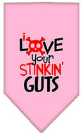 Load image into Gallery viewer, Pet and Dog Bandana Screen Printed, "Love Your Stinkin Guts"