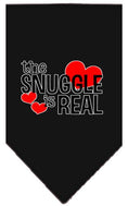 Load image into Gallery viewer, Pet and Dog Bandana Screen Printed, "The Snuggle Is Real"