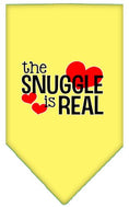 Load image into Gallery viewer, Pet and Dog Bandana Screen Printed, "The Snuggle Is Real"