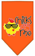 Load image into Gallery viewer, Pet and Dog Bandana Screen Printed, "Chicks Dig Me"