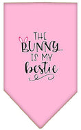Load image into Gallery viewer, Pet and Dog Bandana Screen Printed, "The Bunny Is My Bestie"