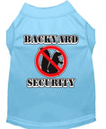 Load image into Gallery viewer, Pet Dog & Cat Shirt Screen Printed, "Backyard Security"
