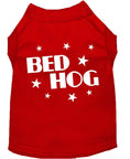 Load image into Gallery viewer, Pet Dog & Cat Shirt Screen Printed, "Bed Hog"