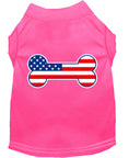 Load image into Gallery viewer, Pet Dog & Cat Shirt Screen Printed, "Bone Shaped American Flag"