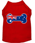 Load image into Gallery viewer, Pet Dog & Cat Shirt Screen Printed, "Bone Shaped Australian Flag"