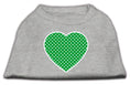Load image into Gallery viewer, Pet Shirt "Swiss Dots Green Heart"