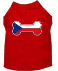 Load image into Gallery viewer, Pet Dog & Cat Shirt Screen Printed, "Bone Flag Czech Republic"