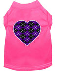 Load image into Gallery viewer, Pet Shirt "Argyle Heart Purple"