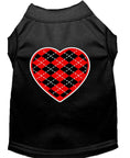 Load image into Gallery viewer, Pet Shirt "Argyle Heart Red"