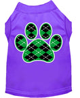 Load image into Gallery viewer, Pet Shirt "Argyle Paw Emerald Green"