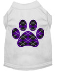 Load image into Gallery viewer, Pet Shirt "Argyle Paw Purple"