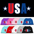Load image into Gallery viewer, Pet Dog & Cat Shirt Screen Printed, "USA Star"