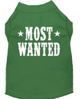 Load image into Gallery viewer, Pet Dog & Cat Shirt Screen Printed, "Most Wanted"
