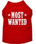 Load image into Gallery viewer, Pet Dog & Cat Shirt Screen Printed, "Most Wanted"