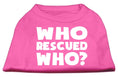 Load image into Gallery viewer, Pet Shirt "Who Rescued Who?"