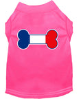 Load image into Gallery viewer, Pet Dog & Cat Shirt Screen Printed, "Bone Flag France"