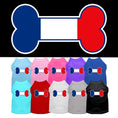 Load image into Gallery viewer, Pet Dog & Cat Shirt Screen Printed, "Bone Flag France"