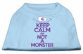 Load image into Gallery viewer, Pet Dog & Cat Shirt Screen Printed, "Keep Calm I'm Not A Monster"