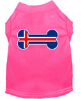Load image into Gallery viewer, Pet Dog & Cat Shirt Screen Printed, "Bone Shaped Iceland Flag"