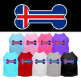 Load image into Gallery viewer, Pet Dog & Cat Shirt Screen Printed, "Bone Shaped Iceland Flag"