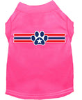Load image into Gallery viewer, Pet Dog & Cat Shirt Screen Printed, "Patriotic Star Paw Print"