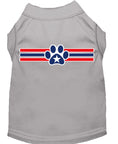 Load image into Gallery viewer, Pet Dog & Cat Shirt Screen Printed, "Patriotic Star Paw Print"