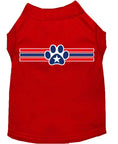 Load image into Gallery viewer, Pet Dog & Cat Shirt Screen Printed, "Patriotic Star Paw Print"