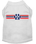 Load image into Gallery viewer, Pet Dog & Cat Shirt Screen Printed, "Patriotic Star Paw Print"