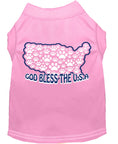 Load image into Gallery viewer, Pet Dog & Cat Shirt Screen Printed, "God Bless The USA"