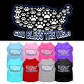 Load image into Gallery viewer, Pet Dog & Cat Shirt Screen Printed, "God Bless The USA"