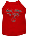Load image into Gallery viewer, Pet Dog & Cat Shirt Screen Printed, "Don't Worry, Be Hippy"