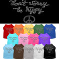 Load image into Gallery viewer, Pet Dog & Cat Shirt Screen Printed, "Don't Worry, Be Hippy"