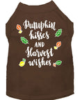 Load image into Gallery viewer, Pet Dog and Cat Shirt Screen Printed, "Pumpkin Kisses & Harvest Wishes"
