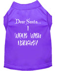 Load image into Gallery viewer, Christmas Pet Shirt, "Dear Santa, I Went With Naughty"