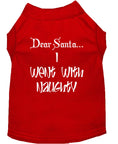Load image into Gallery viewer, Christmas Pet Shirt, "Dear Santa, I Went With Naughty"