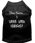 Load image into Gallery viewer, Christmas Pet Shirt, "Dear Santa, I Went With Naughty"