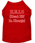 Load image into Gallery viewer, Christmas Screenprinted Dog Shirt, "Head Elf In Charge"