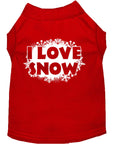 Load image into Gallery viewer, Christmas Pet Shirt, "I Love Snow"