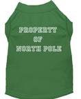Load image into Gallery viewer, Christmas Pet Shirt, "Property Of North Pole"