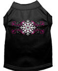 Load image into Gallery viewer, Christmas Screenprinted Dog Shirt, "Pink Snowflake Swirls"