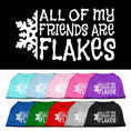 Load image into Gallery viewer, Christmas Screenprinted Dog Shirt, "All My Friends Are Flakes"