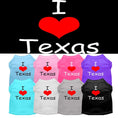 Load image into Gallery viewer, Pet Dog & Cat Shirt Screen Printed, "I Love Texas"