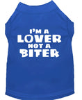Load image into Gallery viewer, Pet Shirt "I'm A Lover, Not A Biter"