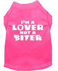 Load image into Gallery viewer, Pet Shirt "I'm A Lover, Not A Biter"