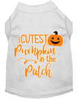 Load image into Gallery viewer, Halloween Pet Dog & Cat Shirt Screen Printed, "Cutest Pumpkin In The Patch"